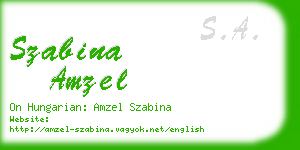 szabina amzel business card